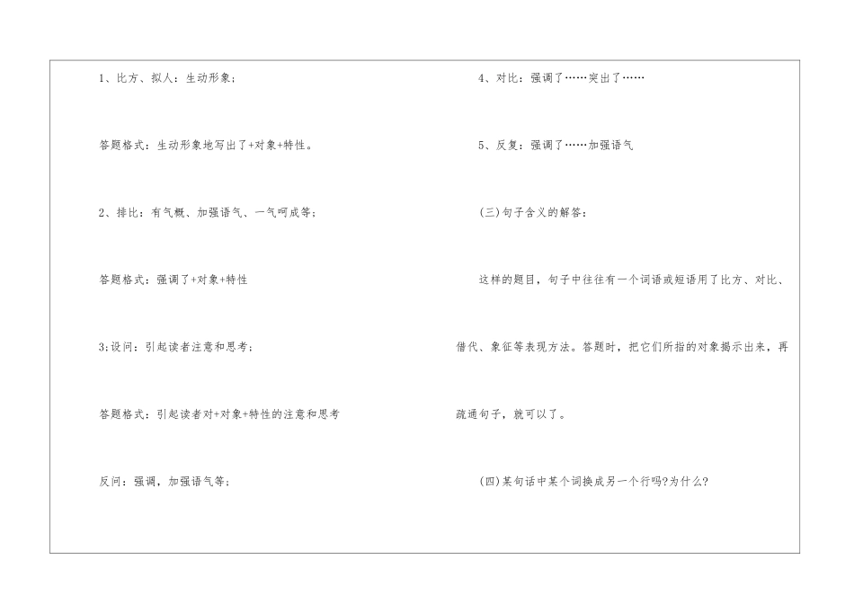 各种高考语文答题技巧归纳总结_第2页