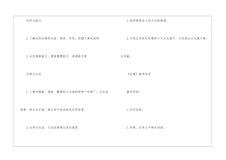 吆喝鲁教版八年级上册语文教案设计_第2页