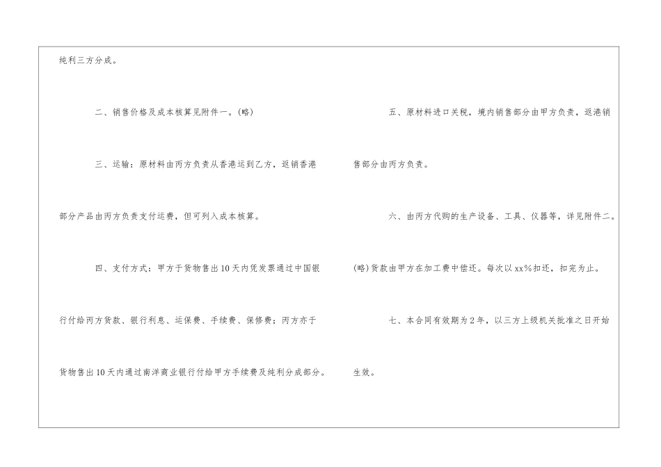 合作经营合同汇总8篇_第2页