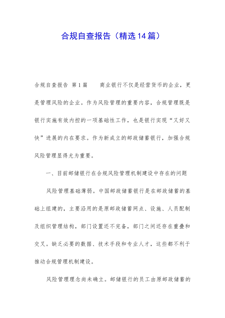 合规自查报告_第1页