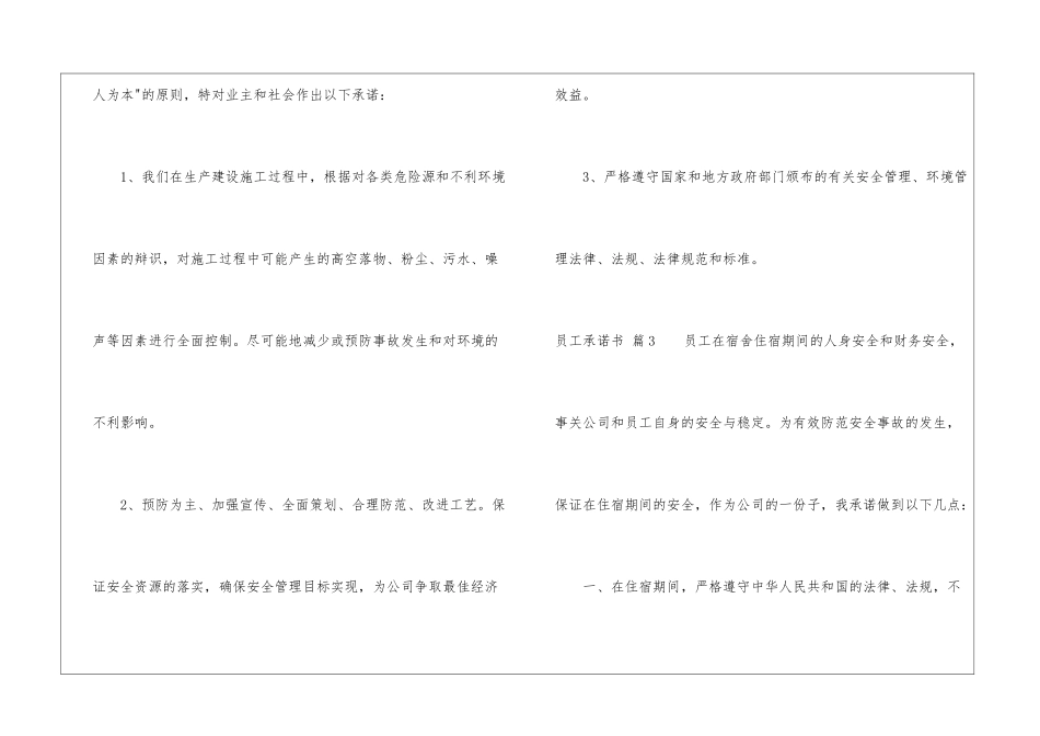员工承诺书模板合集5篇_第3页