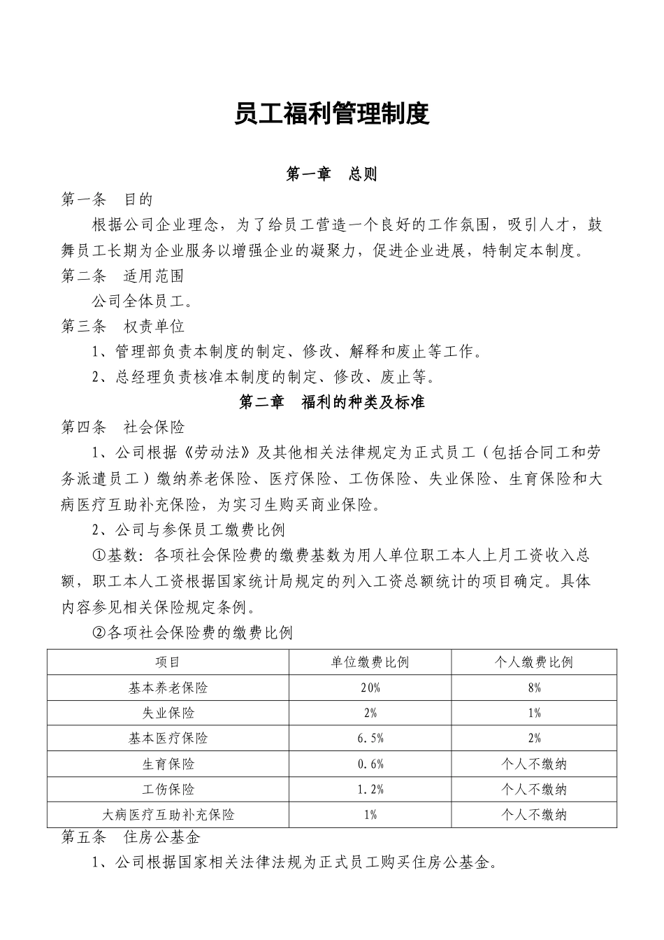 员工福利管理制度_第1页