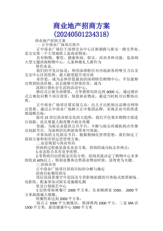 商业地产招商方案(20240501234318)-