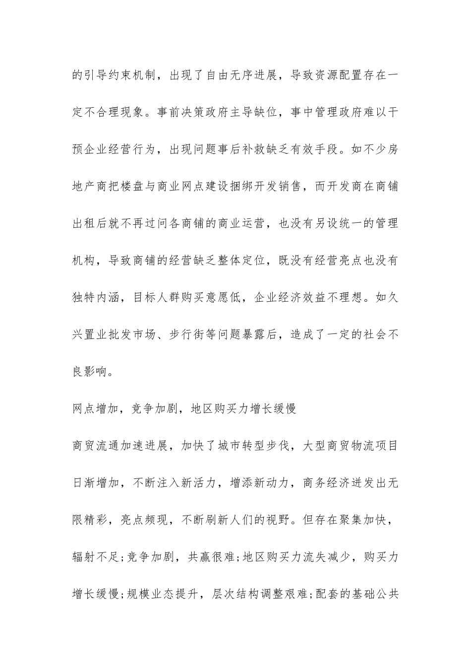 商业网点及经营调查报告-_第3页