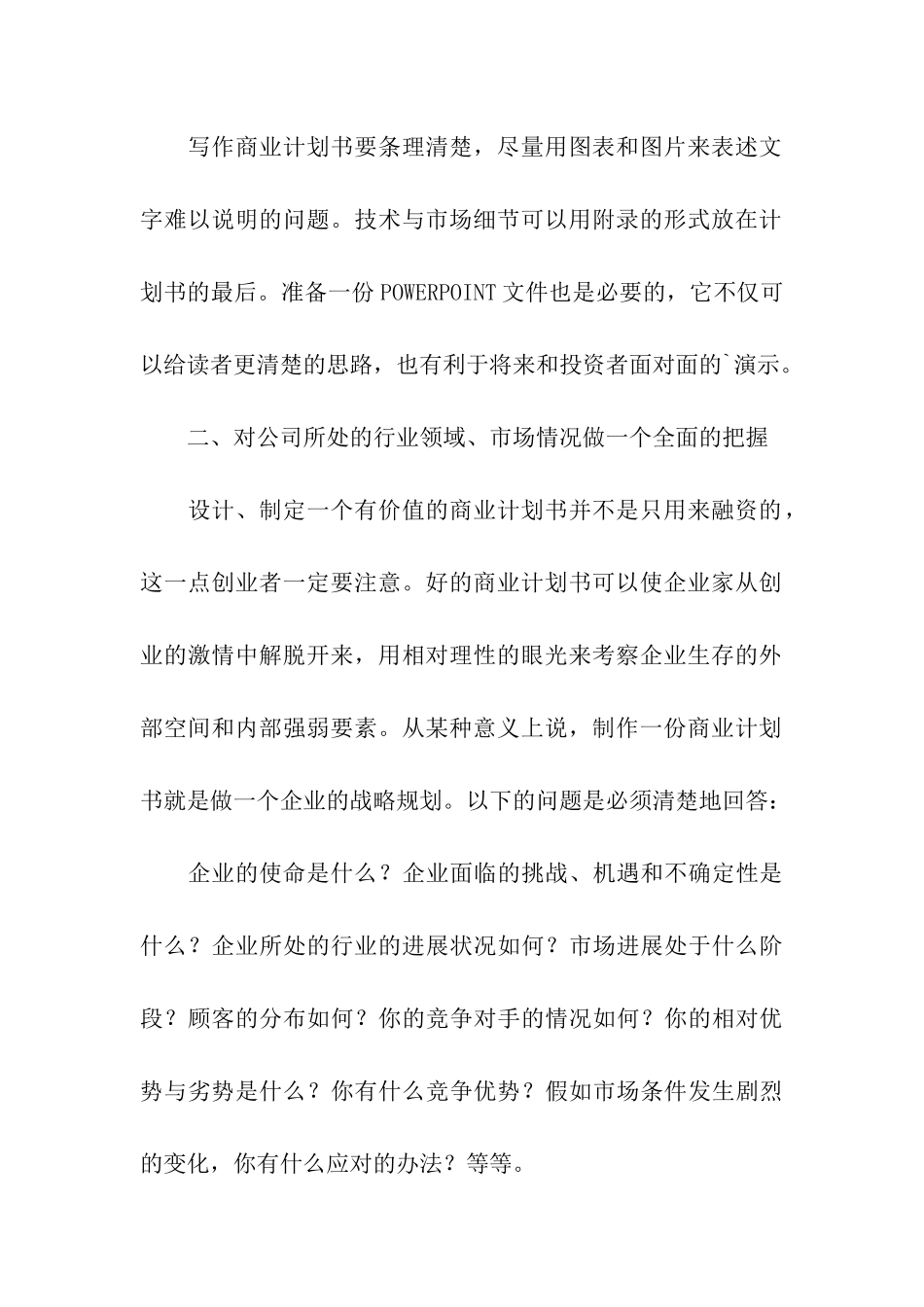 商业计划书的成功要素_第2页