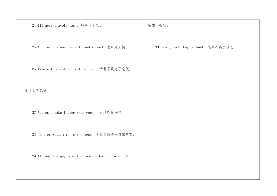 四六级英语作文常用的英语谚语-英语六级作文_第3页