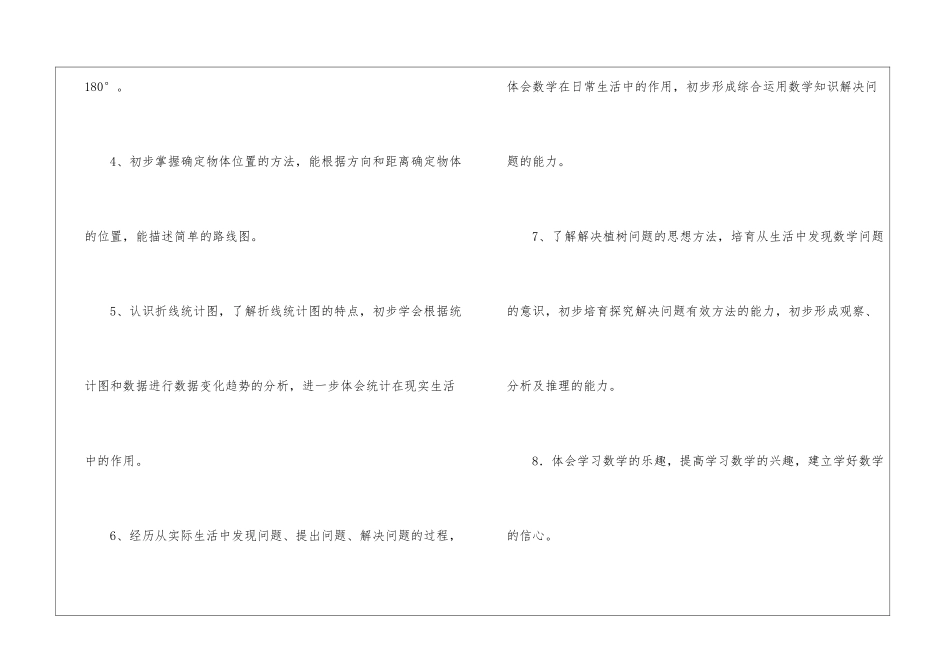 四年级数学下册教学计划(精选14篇)_第3页