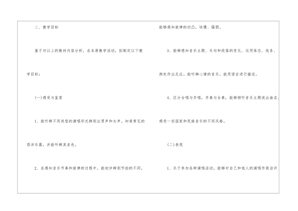 四年级音乐教学计划范文集合六篇_第2页