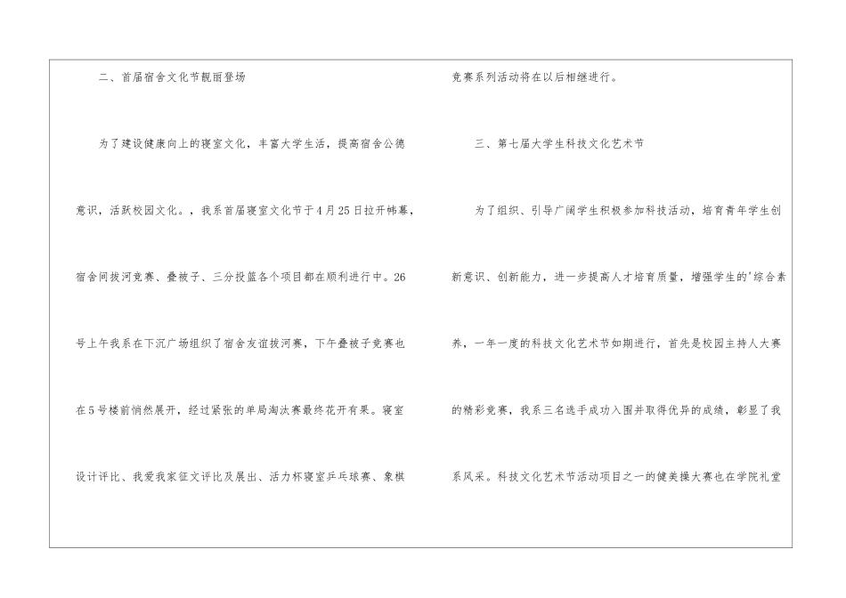 四月份学生会个人工作报告_第2页