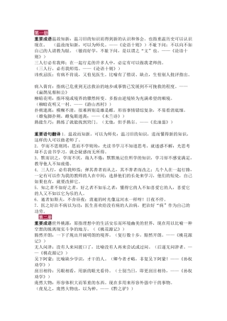 初中语文文言文180+知识点总结