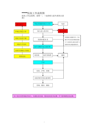 民营医院工作流程图1