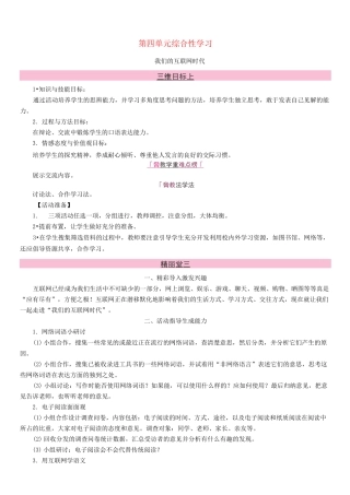 综合性学习我们的互联网时代【公开课教案】28