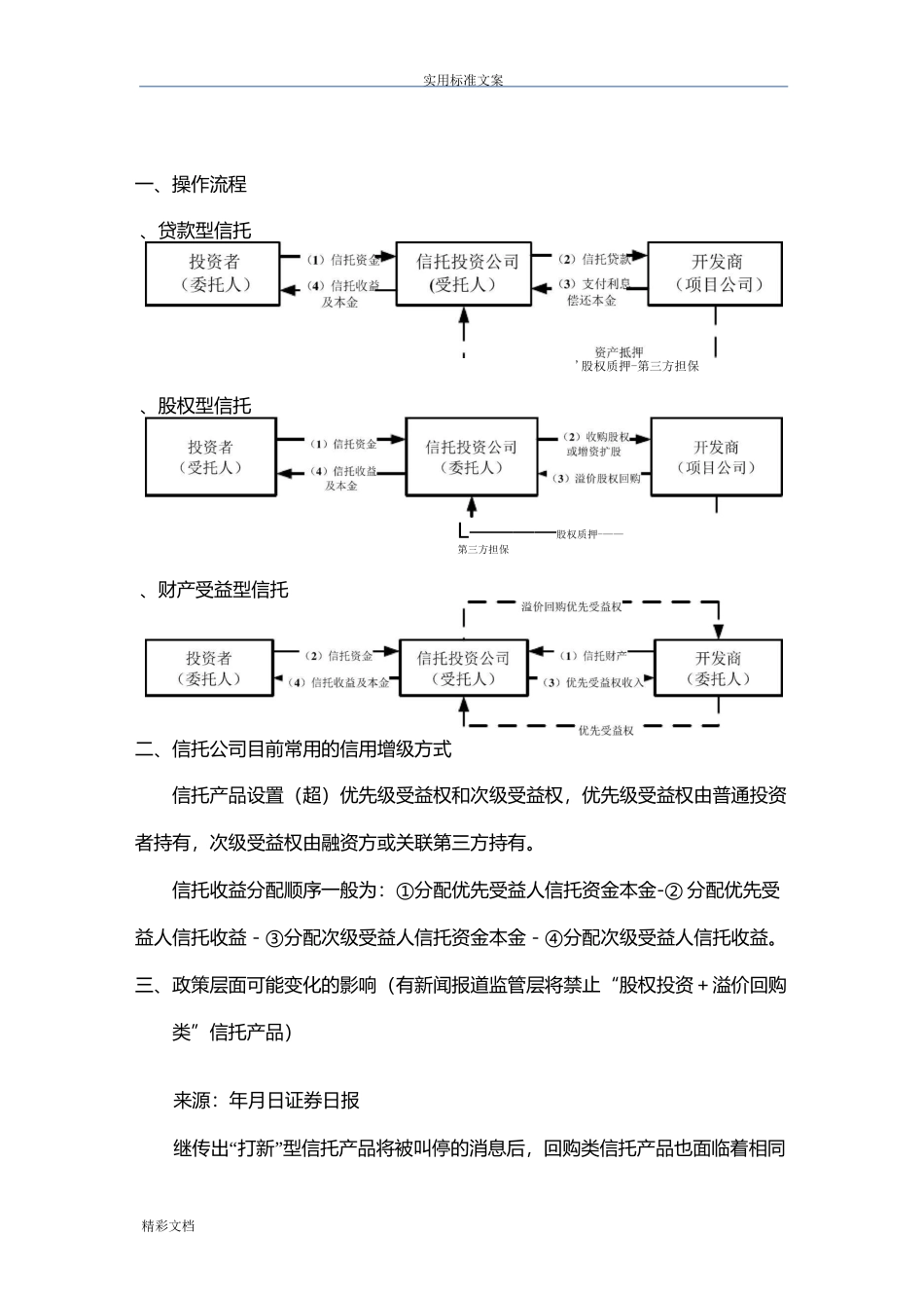 房地产的信托融资方式一览图_第3页