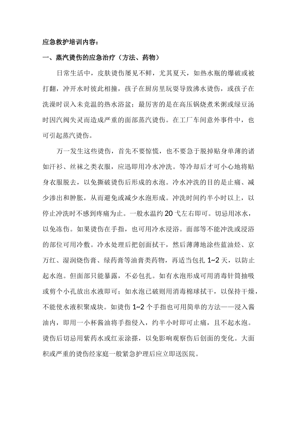 初级应急救护培训方案计划_第2页