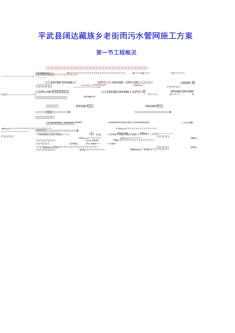 老街雨污水管网改造工程施工方案_第1页