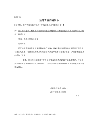 浙江省监理用表-B表