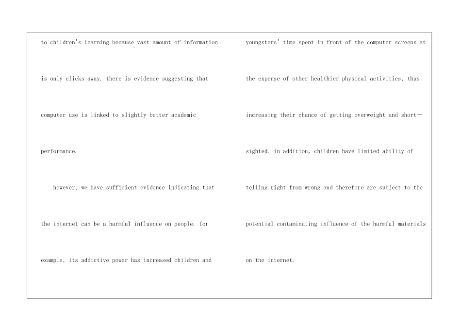 因特网与生活-英语六级作文_第2页