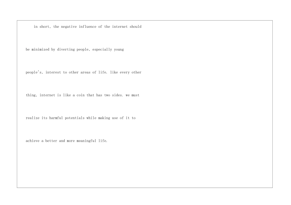 因特网与生活-英语六级作文_第3页