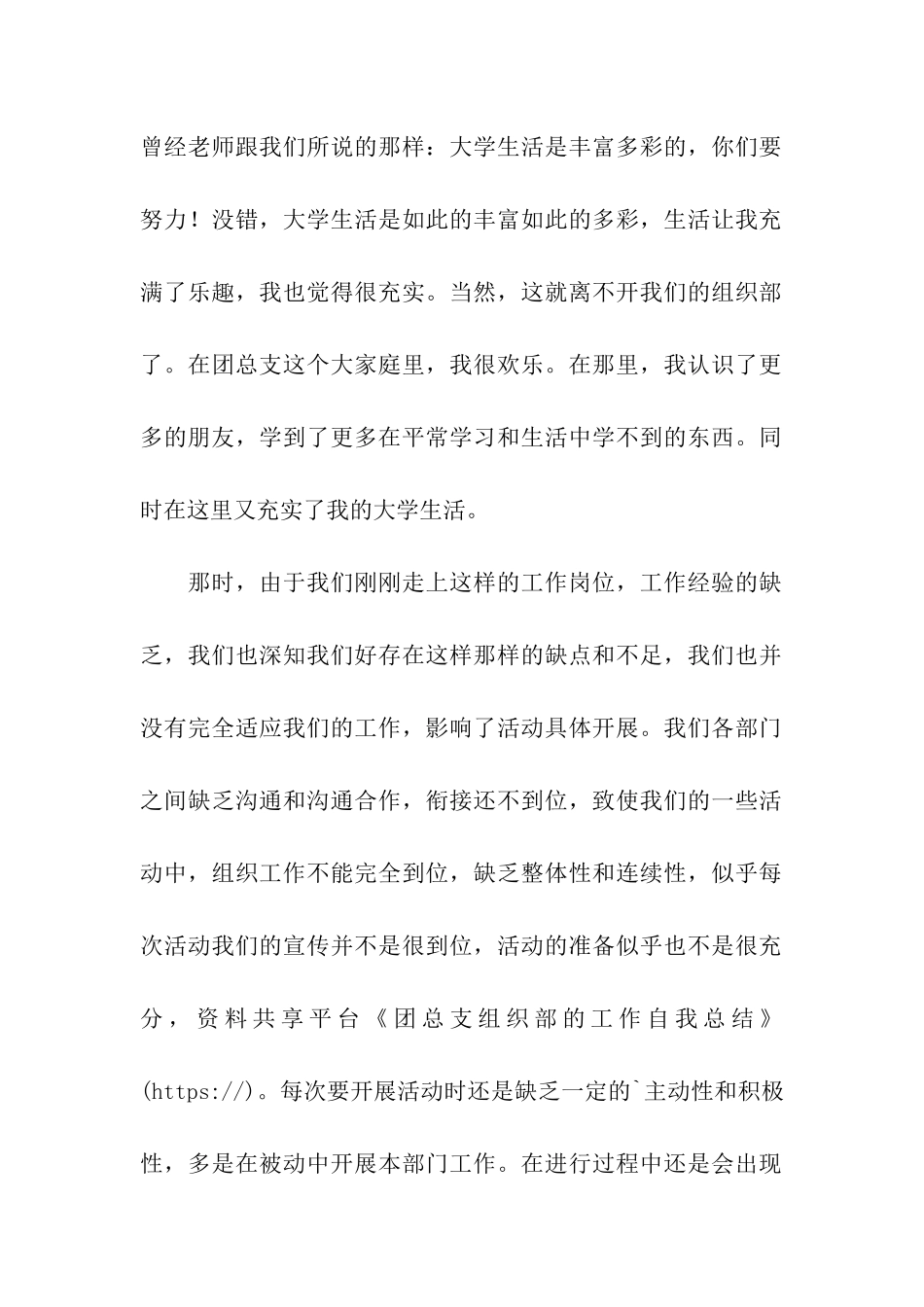 团总支组织部的工作自我总结_第2页