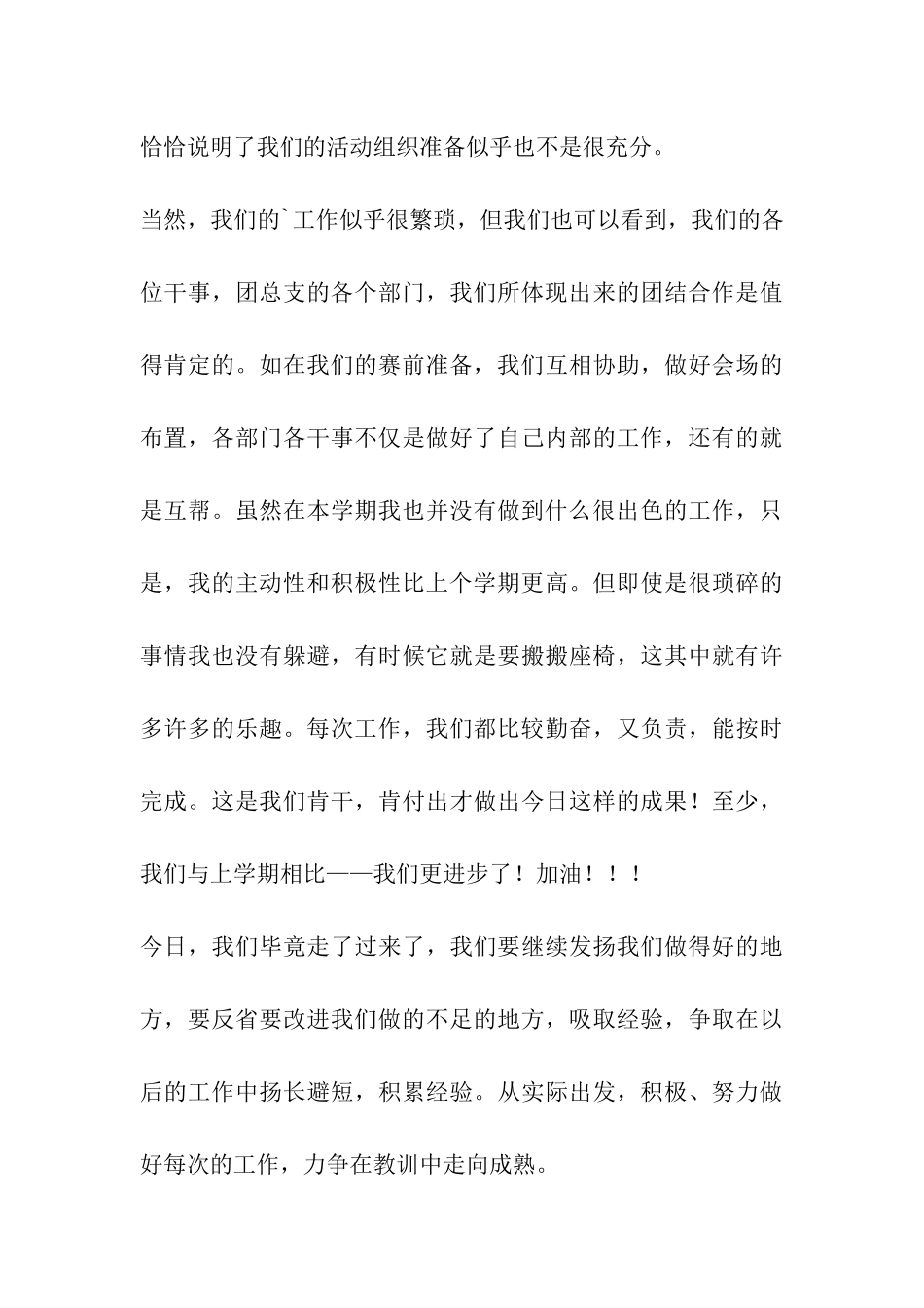 团支书个人工作总结_第3页