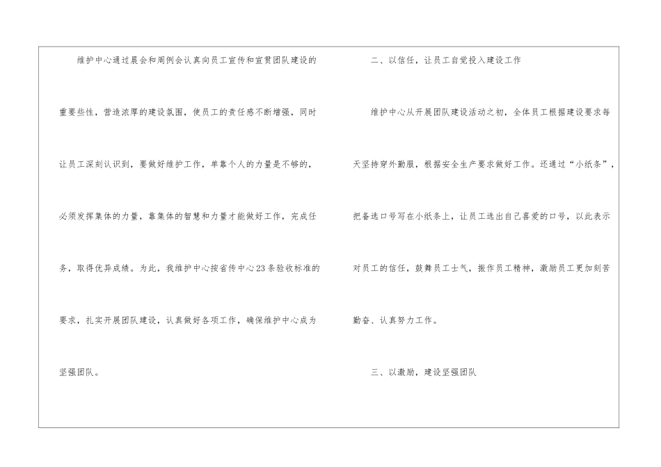 团队建设心得体会(精选10篇)_第2页