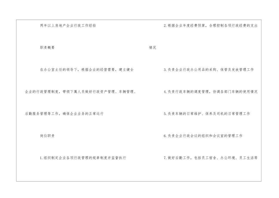 园区行政部行政主管职责--_第3页