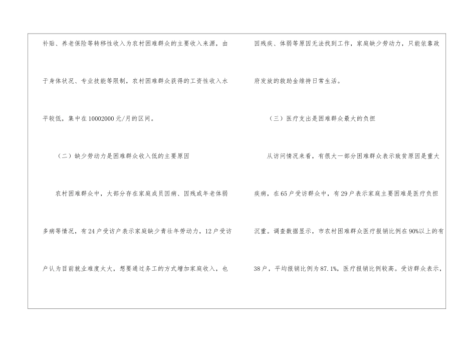 困难群众温暖过冬和生活保障调研报告_第2页