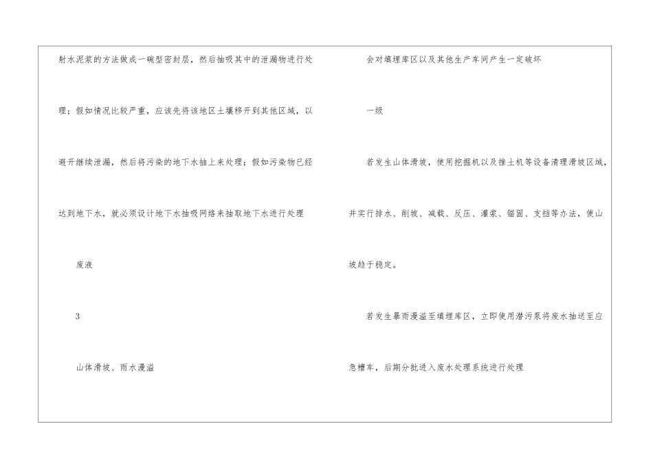 固废处理企业主要事故的响应等级和应急措施_第3页