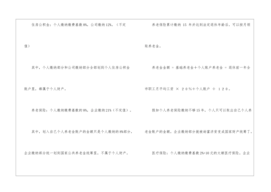 国企交五险一金怎么交_第3页