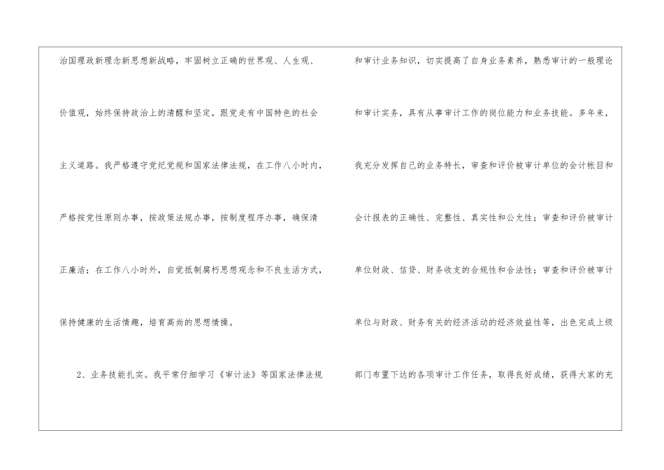 国企审计岗位竞聘演讲材料_第3页