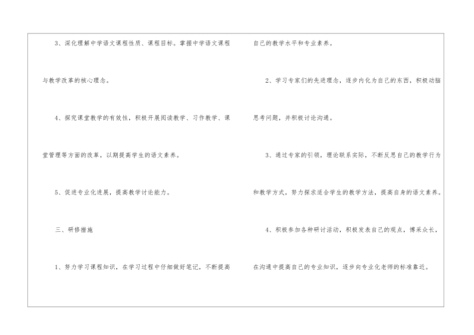 国培个人研修工作计划_第2页