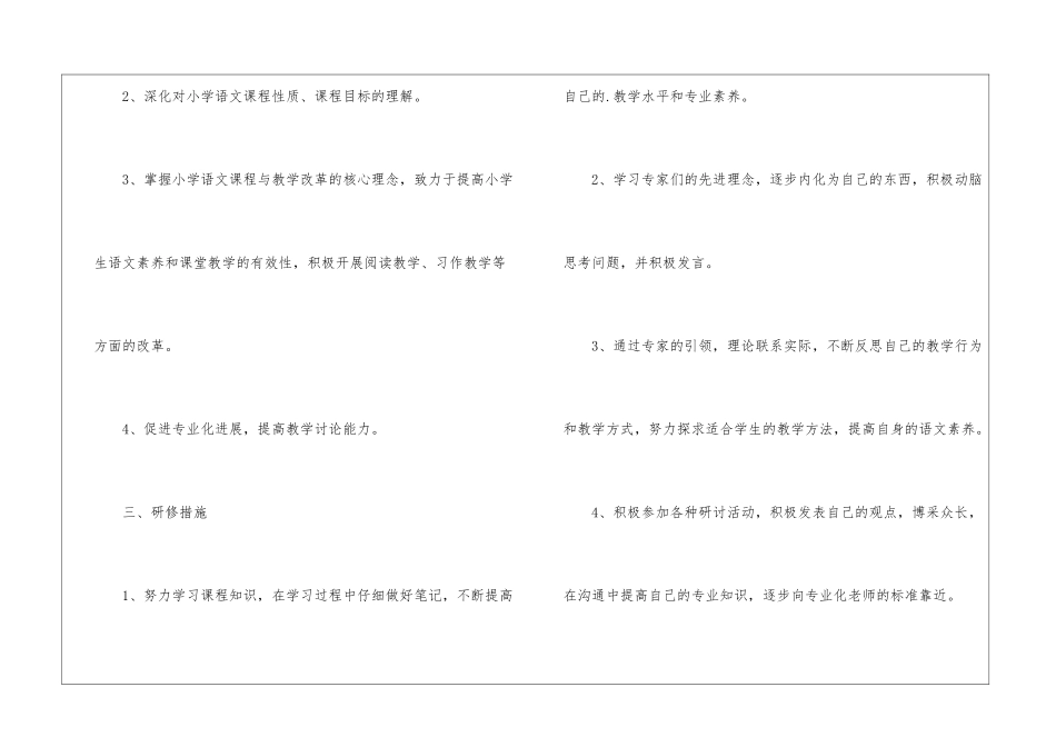 国培个人研修计划模板2篇_第2页