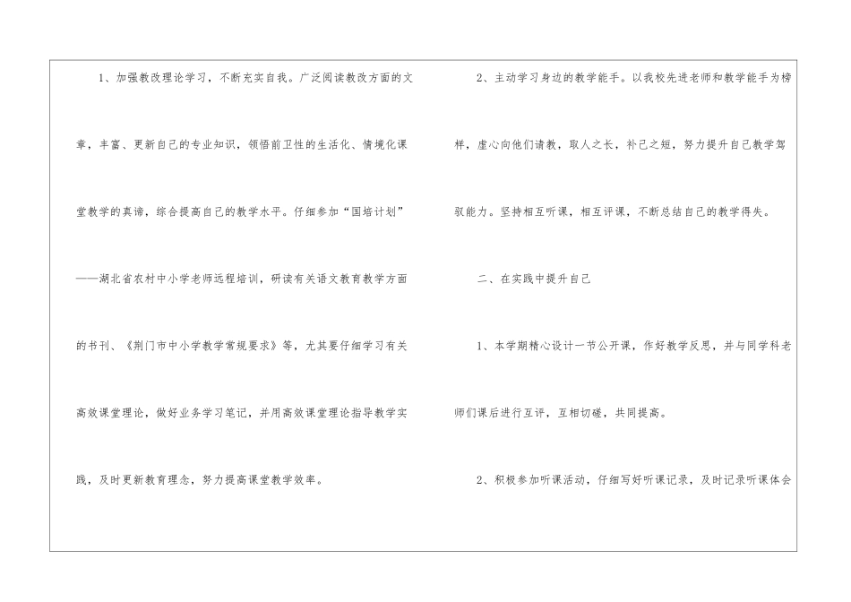 国培计划的个人研修工作计划_第2页