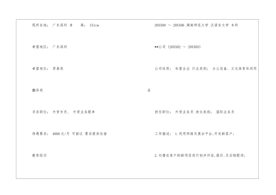 国际业务员个人简历_第3页