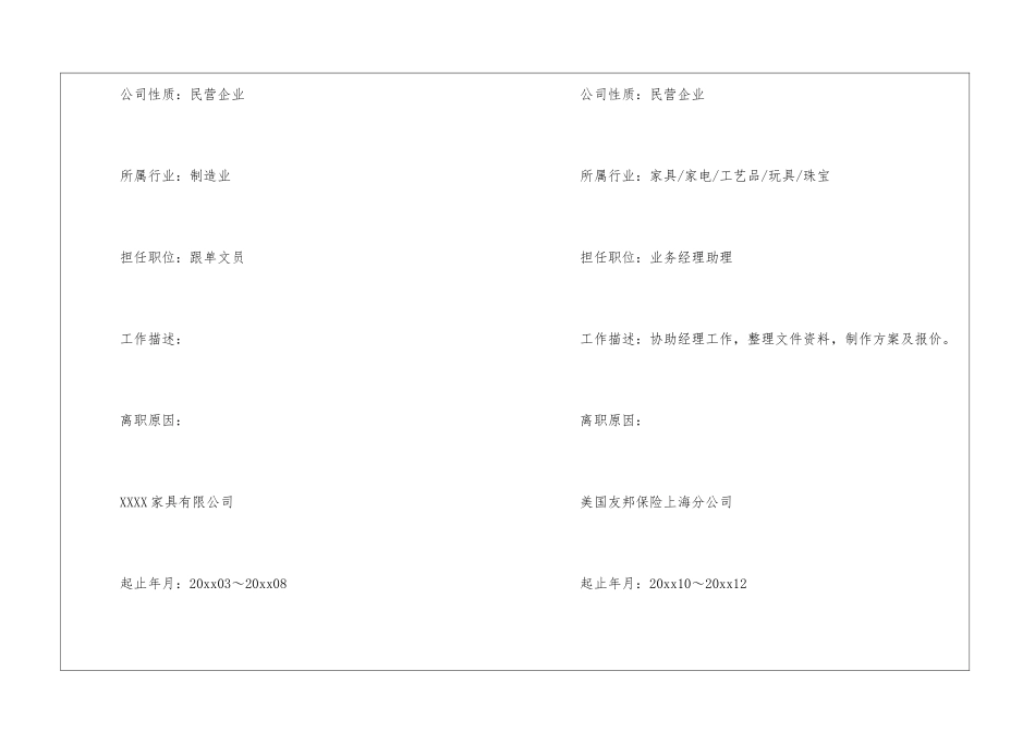 国际商务个人简历_第3页