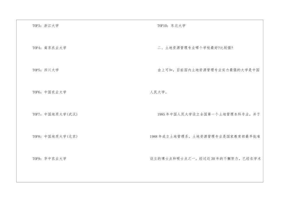 土地资源管理排名最好的学校--土地资源管理哪个学校好_第2页