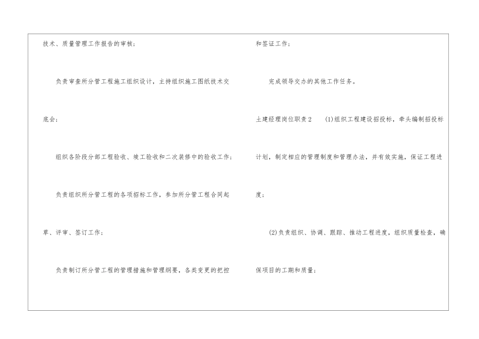 土建经理岗位职责_第2页