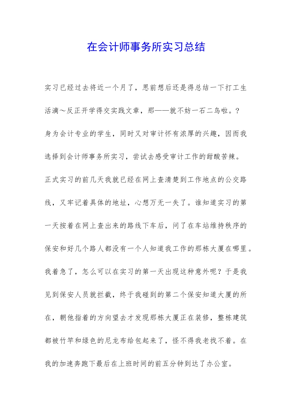 在会计师事务所实习总结-_第1页