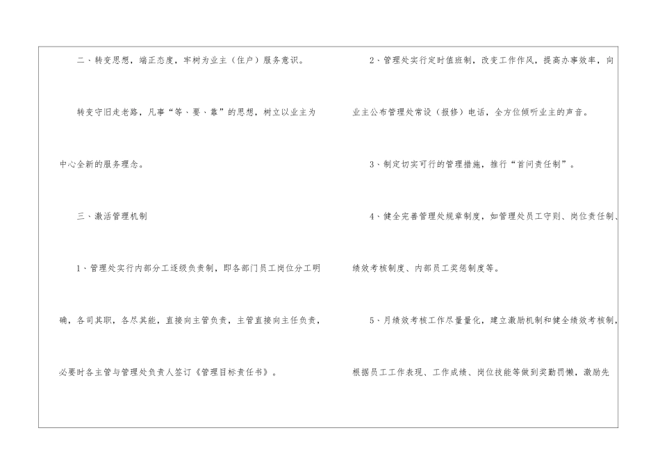 地方城市物业公司基层创优计划_第2页