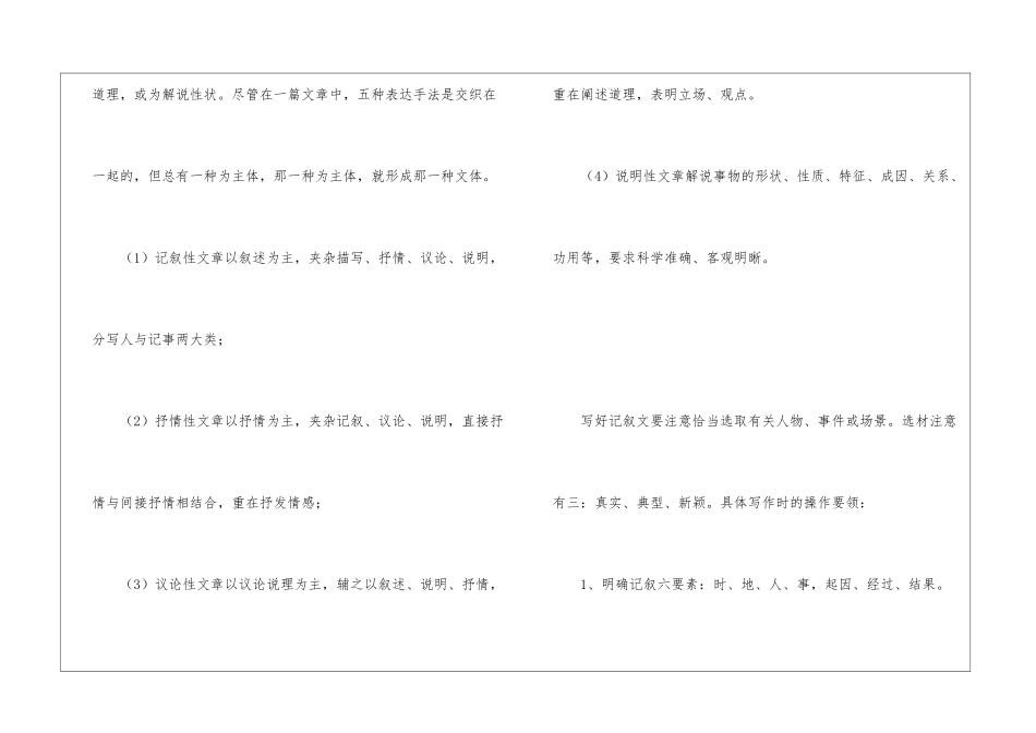 处理好记叙文中记叙、议论、抒情-_第2页