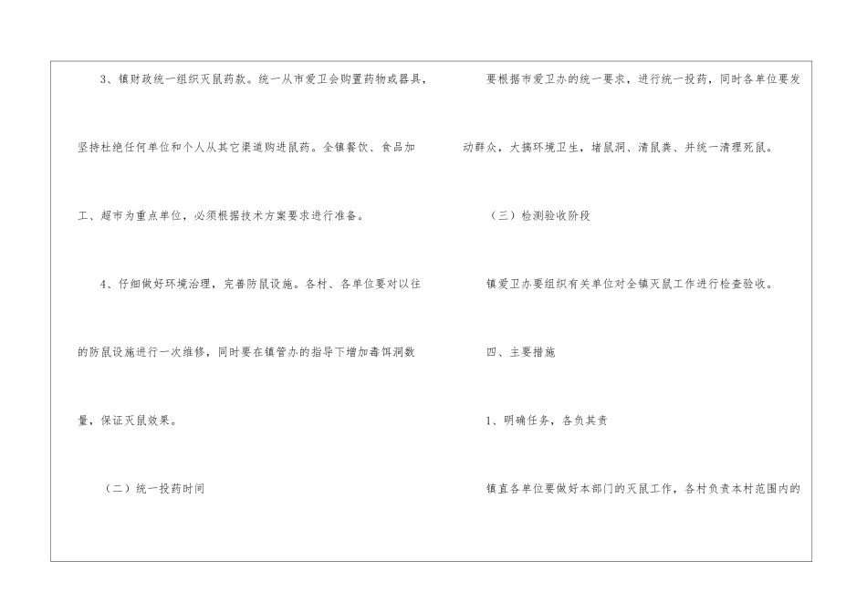 夏季灭鼠实施工作方案_第3页