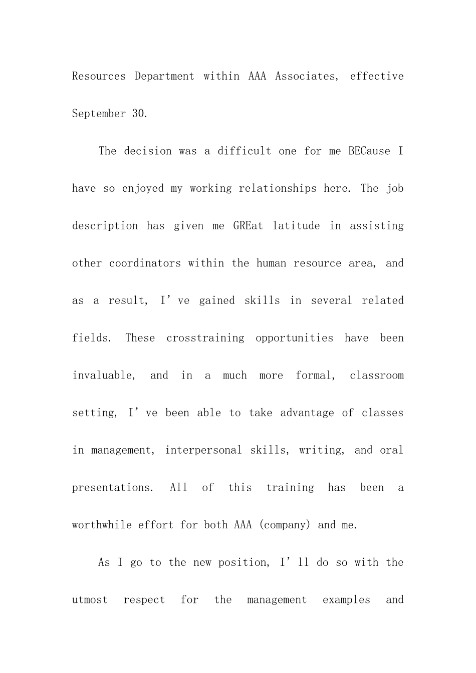 外企英文辞职信五篇_第2页