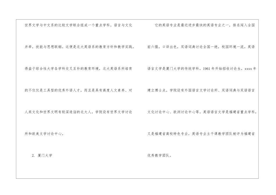 外语专业考研院校分析_第2页