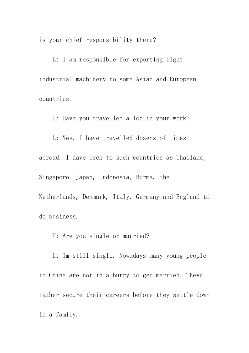 外贸业务员面试英语对话_第2页