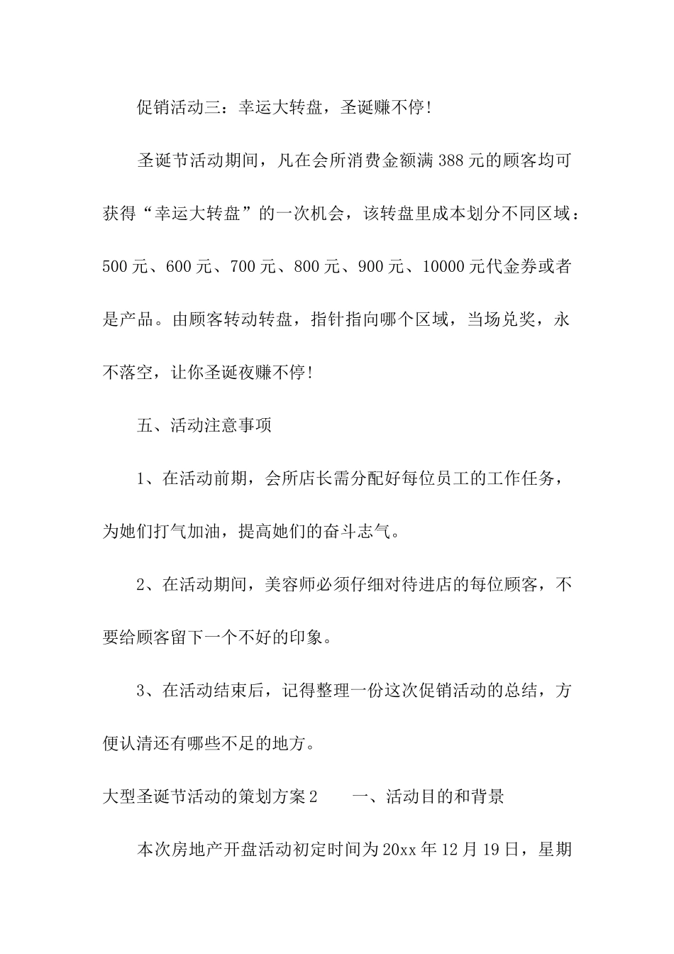 大型圣诞节活动的策划方案_第3页