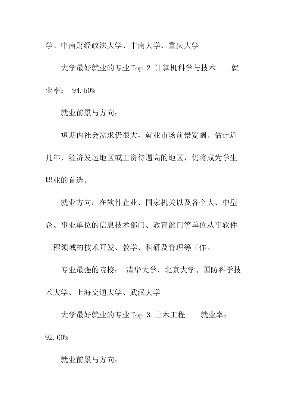 大学专业就业排行榜_第2页