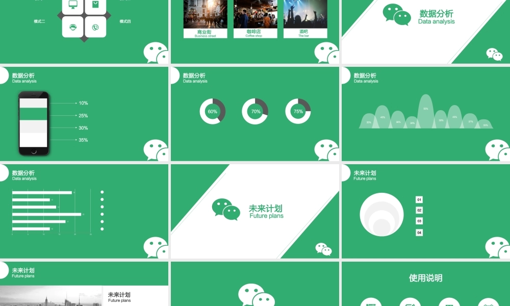 互联网商业创业计划书幻灯片模板