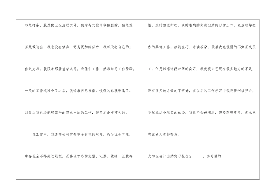 大学生会计出纳实习报告_第3页