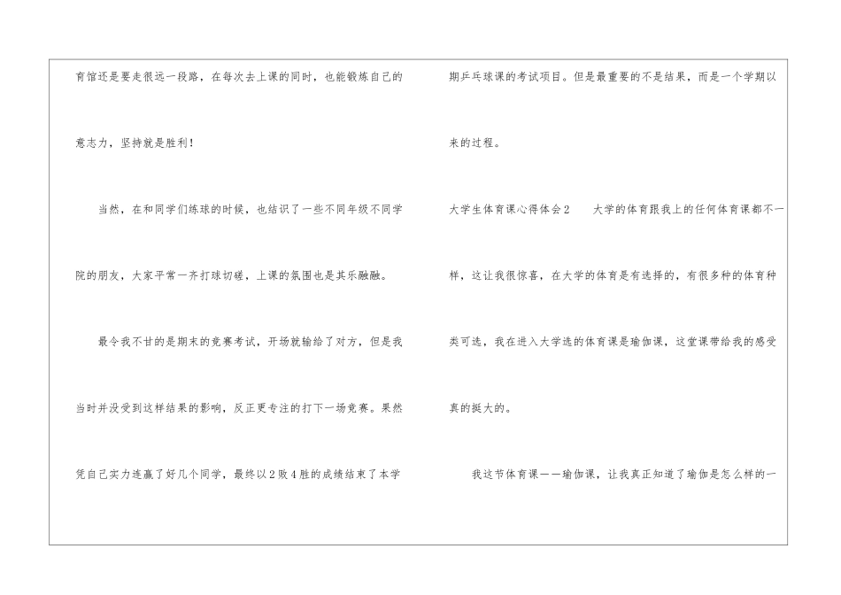 大学生体育课心得体会_第3页