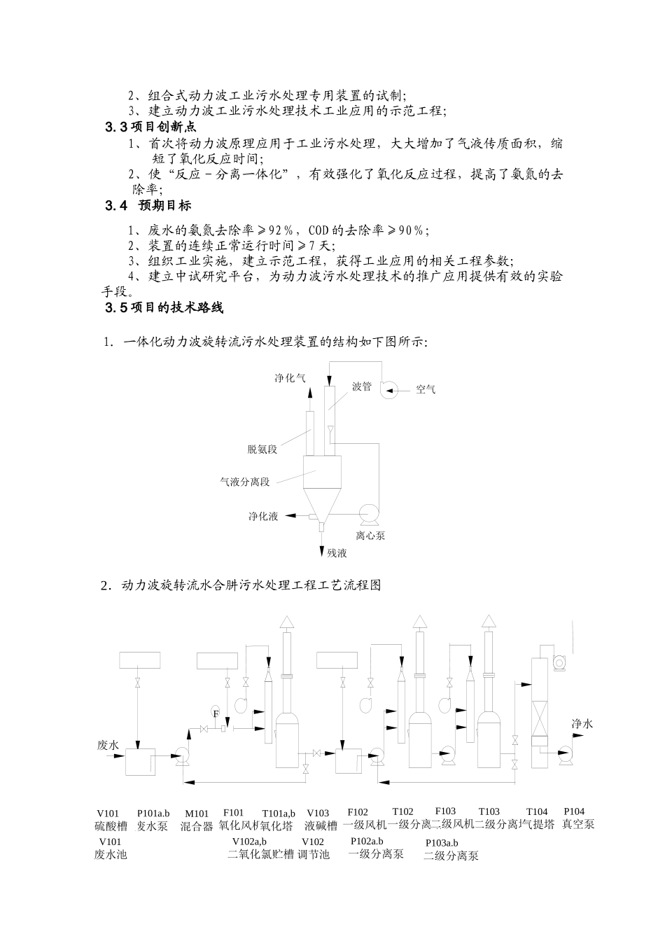 动力波旋转流高氨氮污水处理工业化示范项目_第3页